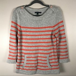 Boden size 14 striped 3/4 arm length sweater